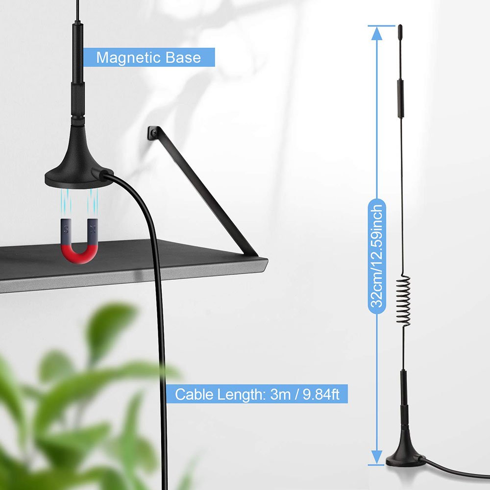 Hot Sell Magnetic Sucker Base Antenna Car Magnetic Base 4G Lte Antenna For Cars With 3M Cable